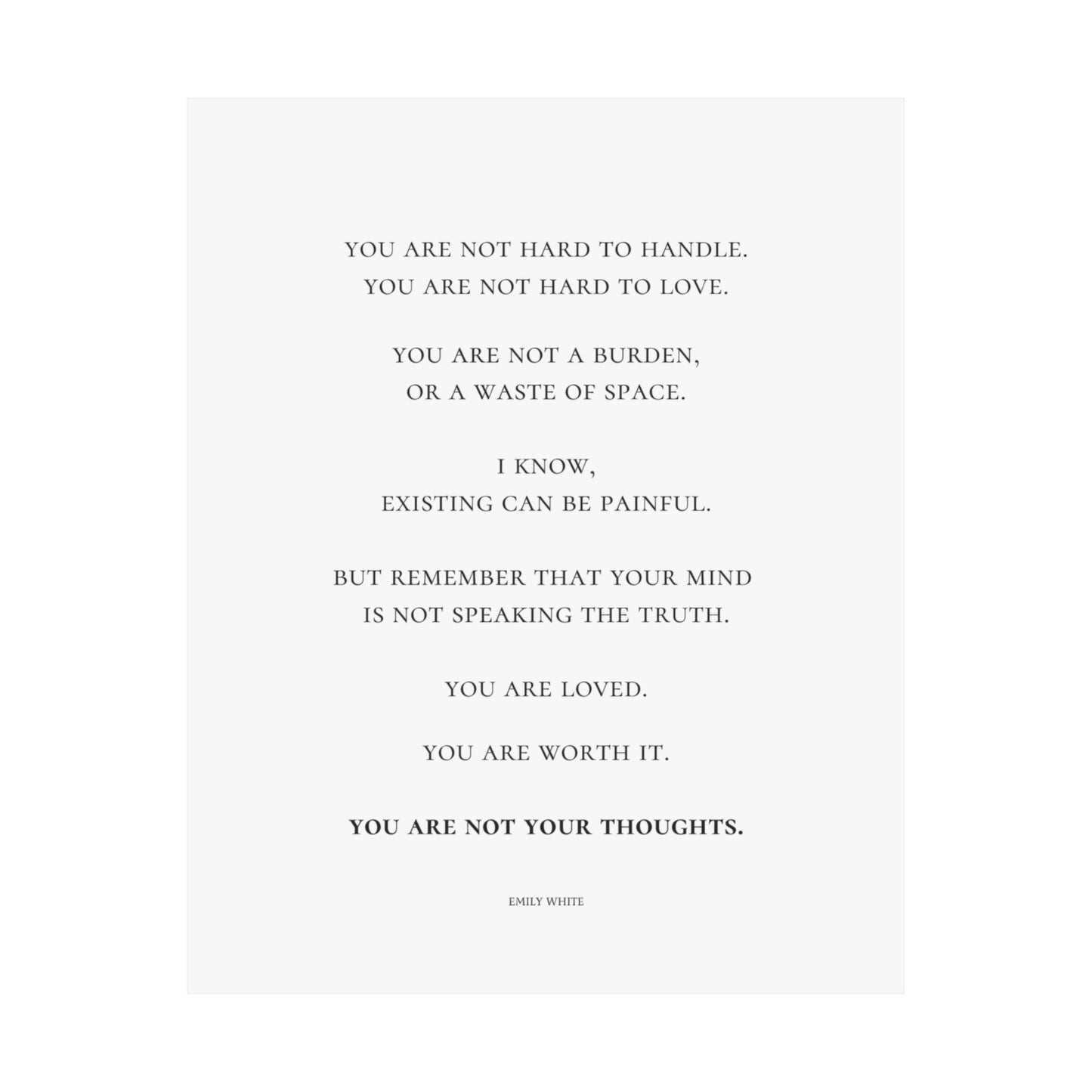Thoughts Print