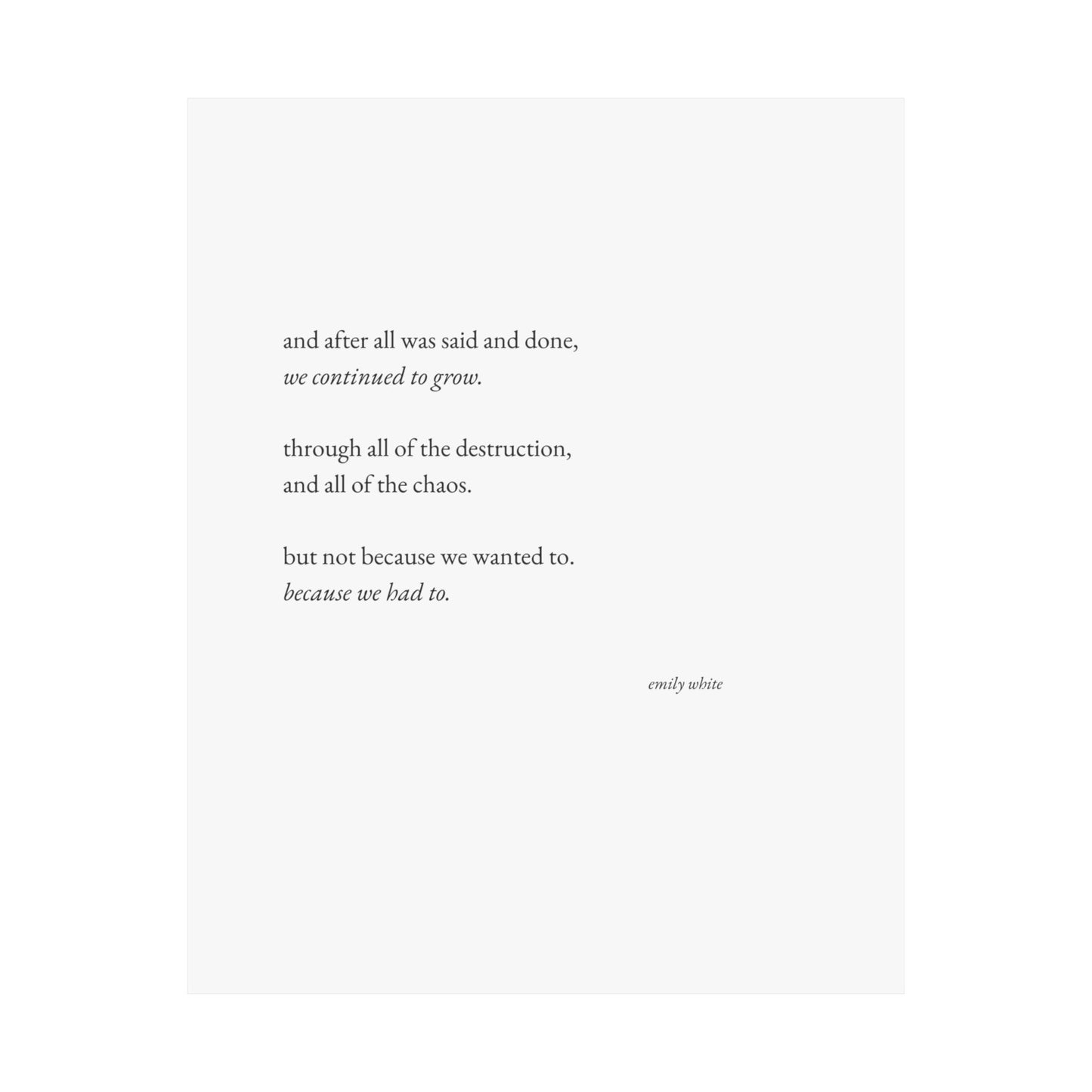 Growth Print