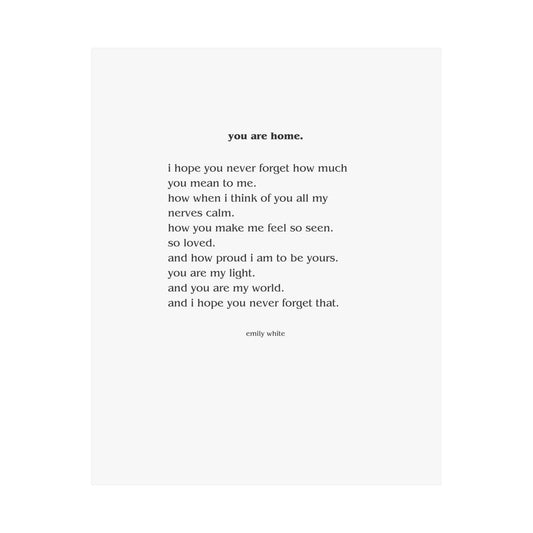 You Are Home Print