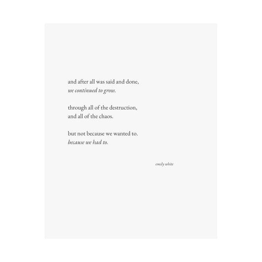 Growth Print